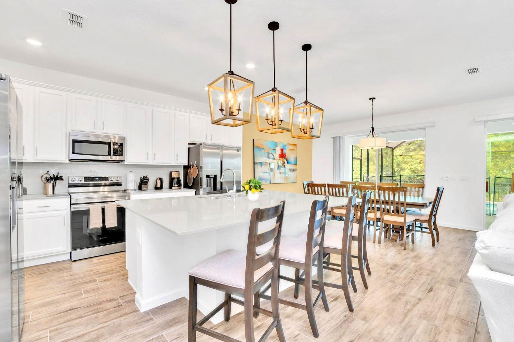 Stunning 9Br Home - Family Resort With Private Pool, Hot Tub, Games Room And Bbq! 키시미 외부 사진
