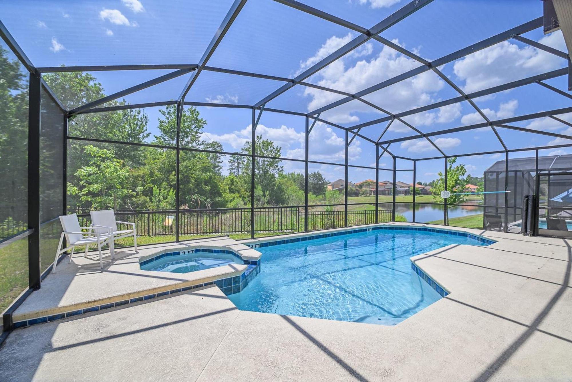 Stunning 9Br Home - Family Resort With Private Pool, Hot Tub, Games Room And Bbq! 키시미 외부 사진